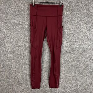Lululemon Align High Rise Pocket‎ Leggings Burgundy Size 4